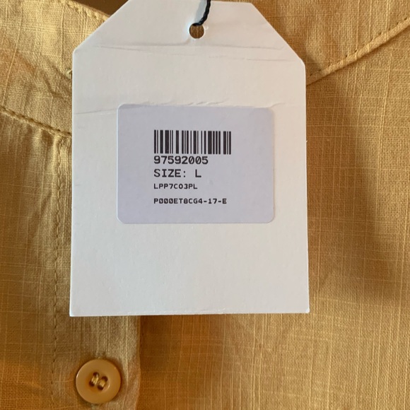 CELLABIE  Mustard Pocket Three-Quarter Sleeve
Button-Up Top - Women - Picture 6 of 10